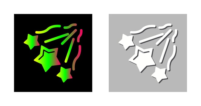 Falling Stars Vector Icon