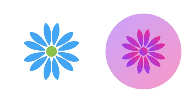 Unique Flower Vector Icon