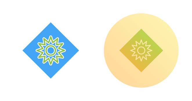 Optical Radiation Vector Icon
