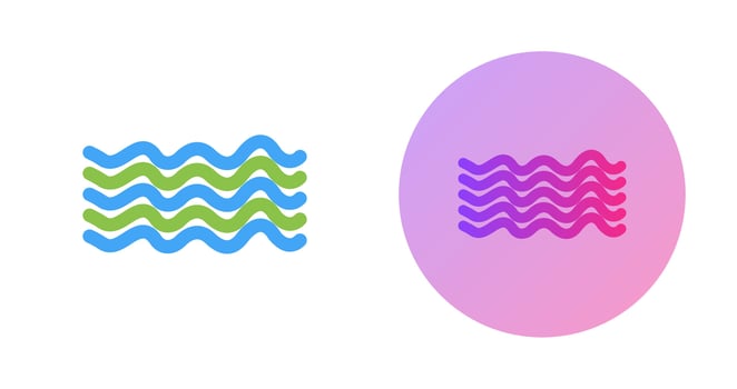Magnetic Waves Vector Icon
