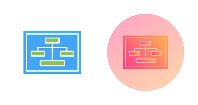 Unique Seo Structure Vector Icon
