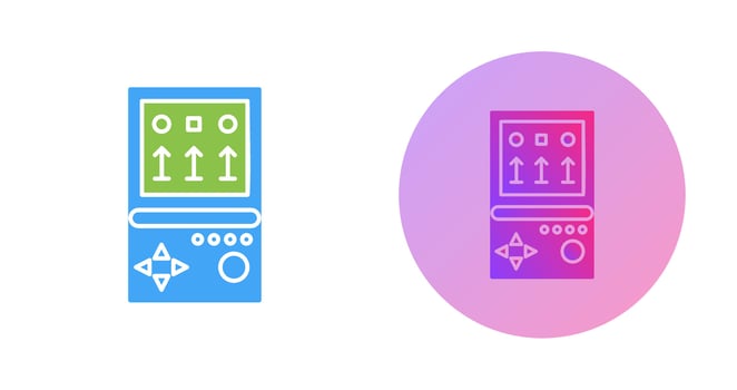 Unique Brick Game Vector Icon