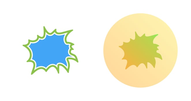 Unique Explosion Vector Icon