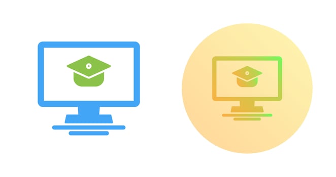 Online Course Vector Icon