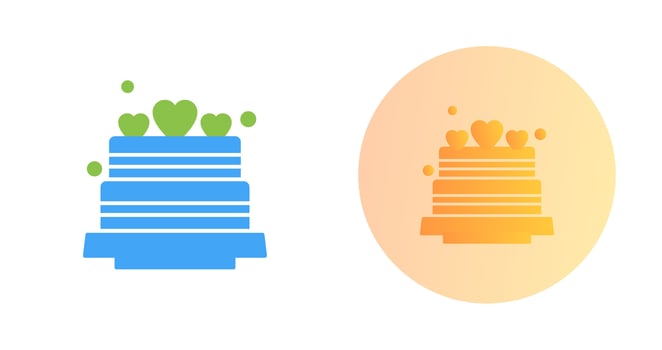 Wedding Cake Vector Icon
