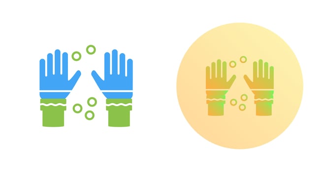 Winter Gloves Vector Icon