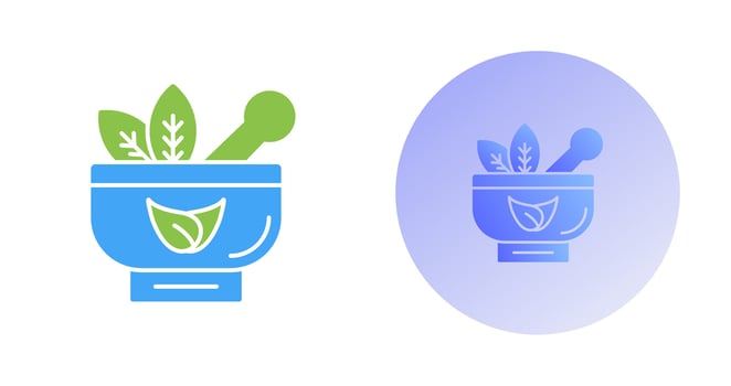 Ayurvedic Vector Icon
