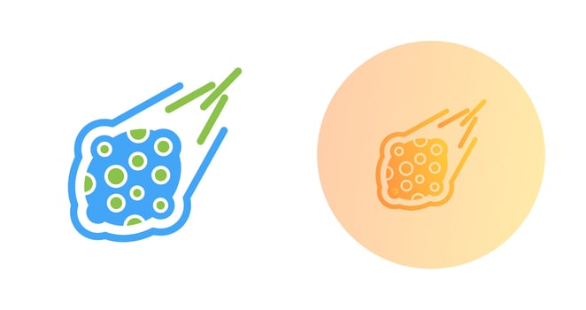 Meteorite Vector Icon