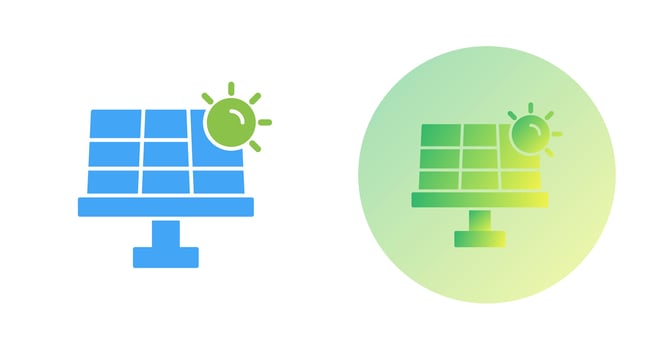 Solar Energy Vector Icon