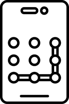 Pattern Lock Vector Icon