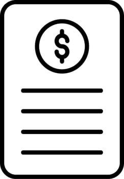 Bill Vector Icon
