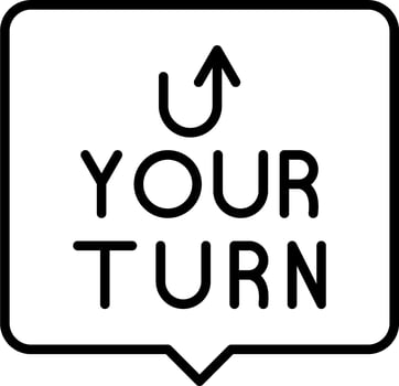 Your Turn Vector Icon