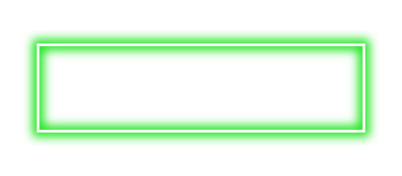 Neon green frame png. Glowing frame on transparent background. png