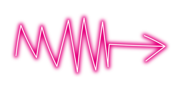 Neon arrow symbol png