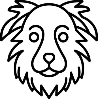 Border Collie Vector Icon