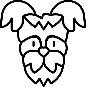 Yorkshire Terrier Vector Icon