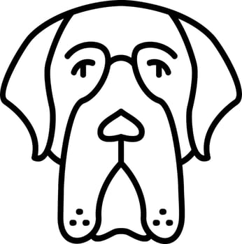 Saint Bernard Vector Icon
