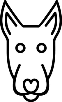 Bull Terrier Vector Icon