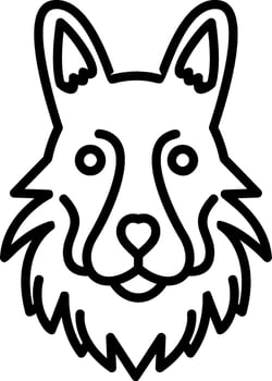German Shepherd Vector Icon