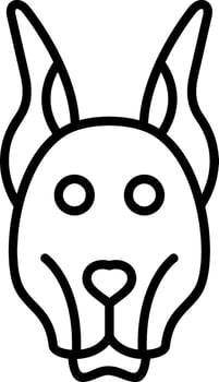 Doberman Vector Icon