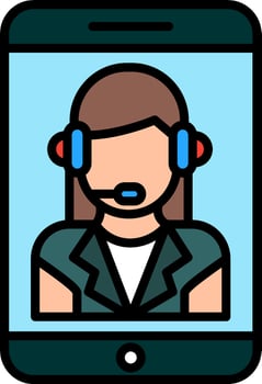Customer Service Agent Vector Icon
