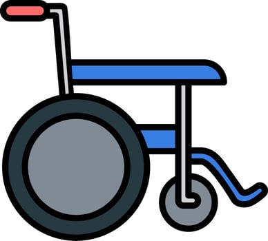 Wheel Chair Vector Icon
