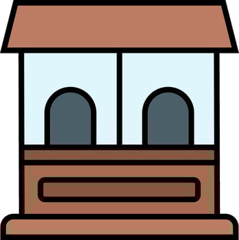 Ticket Office Vector Icon