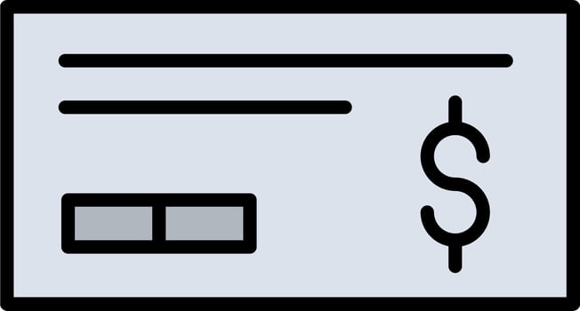 Cheque Vector Icon