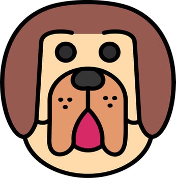 Tibetan Mastiff Vector Icon