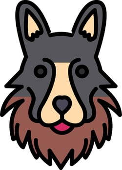 German Shepherd Vector Icon