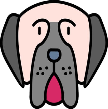 Mastiff Vector Icon