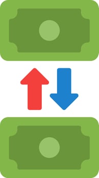 Transfer Vector Icon