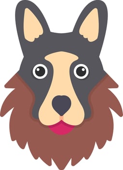 German Shepherd Vector Icon