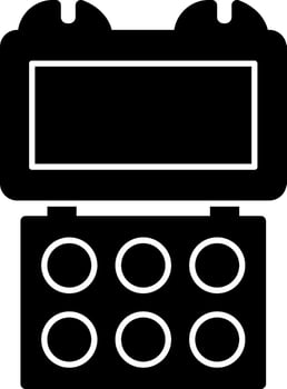 Eyeshadow Palette Vector Icon Design