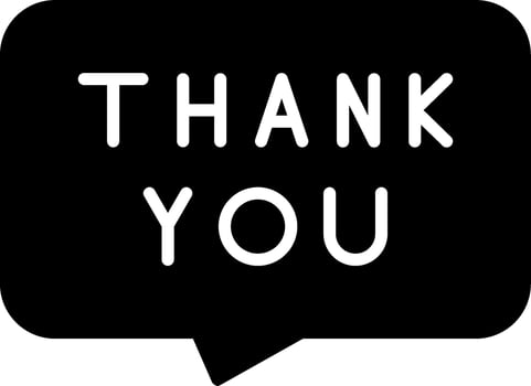 Thank You Vector Icon