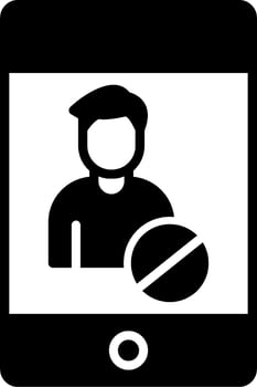 Blocked Vector Icon