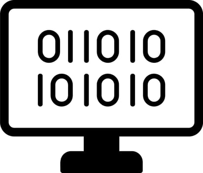 Binary Code Vector Icon