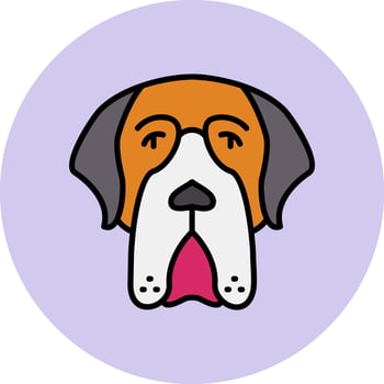 Saint Bernard Vector Icon