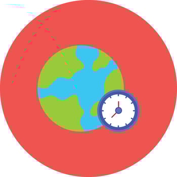Time Zone Vector Icon