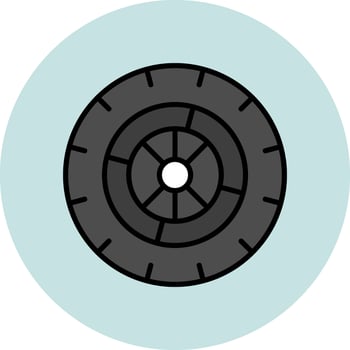 Wheel Vector Icon