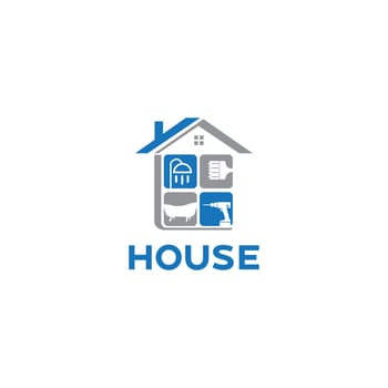 House Repair logo or Home service logo vector