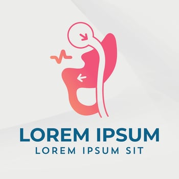 Gastric Bypass Logo Roux en Y RNY Weight Loss Surgery Logo vector illustration icon design