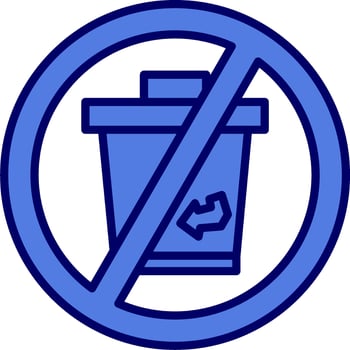 No Disposable Vector Icon