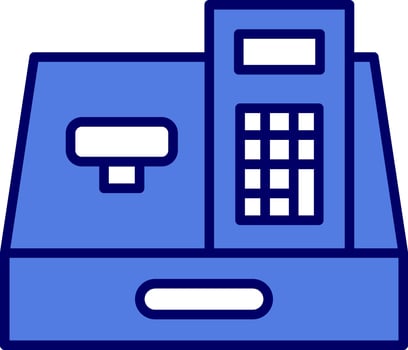 Cashier Machine Vector Icon
