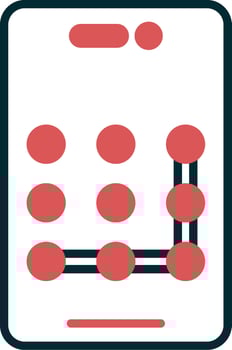 Pattern Lock Vector Icon