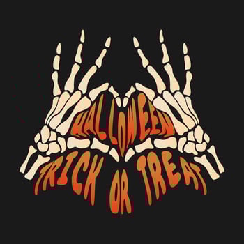 halloween vector design for creative clothing, for streetwear and urban style t-shirts