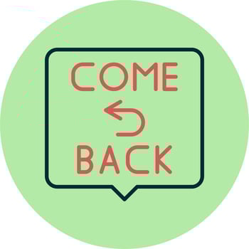 Come Back Vector Icon