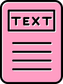 Text Vector Icon