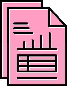 Data Report Vector Icon