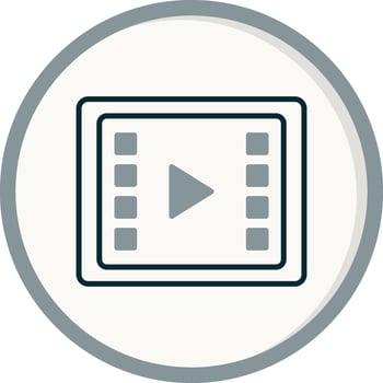 Video Processing Vector Icon
